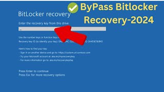 3 Ways to Bypass BitLocker Blue Screen in Windows 1011 2024   Find Your BitLocker Recovery Key [upl. by Decato502]