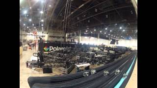 Polaroid Installation Time Lapse CES 2015  IATSE Local 720 and PRG [upl. by Nailluj]