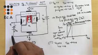 14 n channel JFET working  EC Academy [upl. by Gwynne]