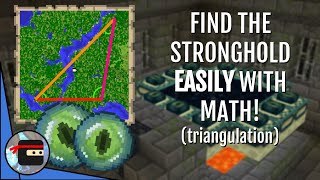 Easily Find THE STRONGHOLD Using MATH TriangulationTrigonometry  Minecraft Tutorial [upl. by Darcee]