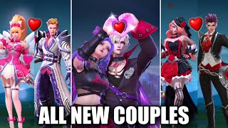 ALL NEW 27 COUPLES IN MOBILE LEGENDS 2021 [upl. by Frasco57]