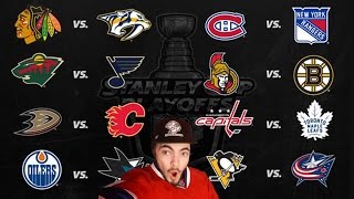 2017 NHL Stanley Cup Playoffs Predictions  Round 1 [upl. by Pardew920]