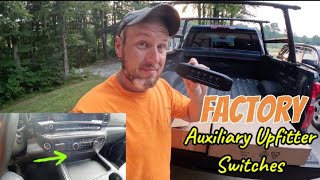 Factory Auxiliary Upfitter Switch Install  2024 Chevrolet Silverado 2500HD LTZ [upl. by Almallah]