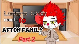 Losers club react to Afton Family part 2 [upl. by Buzzell921]