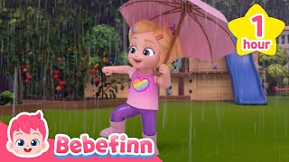 ☀️☔️ Weather Song More Nursery Rhymes  Bebefinn Songs for Kids  Hows The Weather Today [upl. by Airdnaed]