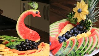 Art In Super Fruit Platter Decoration Ideas Cutting Tricks [upl. by Barry]