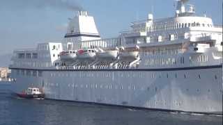 AEGEAN ODYSSEY departure from Piraeus Port [upl. by Bunow882]