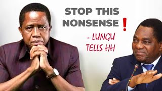 EDGAR LUNGU addresses HH over the failed UKA Rally in Mandevu [upl. by Evita]