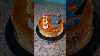 khalidcakes 1kg Butter scotch Flavour cake Design cake youtube reels viralvideo shorts [upl. by Hinson]