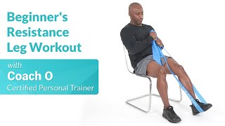 Resistance Band Leg Workout for Beginners [upl. by Zerelda580]