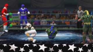 TMNT vs Power Rangers WWE2K14 [upl. by Fryd]