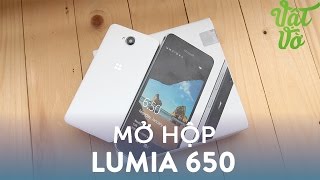 Vật Vờ Mở hộp amp đánh giá nhanh Microsoft Lumia 650 điện thoại Lumia mỏng nhất [upl. by An]