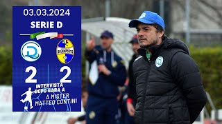 Intervista Mister Contini dopo DesenzanoBrusaporto 22 [upl. by Nonregla764]