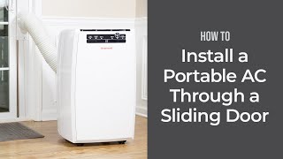 How to Install a Portable Air Conditioner Through a Sliding Door  Sylvane [upl. by Franza]