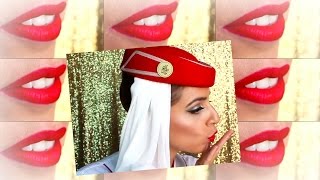 Hôtesse de lair EMIRATES  Mes rouges à lèvres préférés [upl. by Hnao]