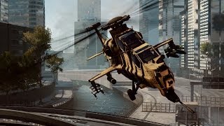 Only In Battlefield 4 Helicopter FlyBy [upl. by Aitel]