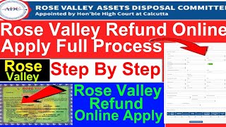 Rose Valley Refund Online Apply Full Process Step By Step Rose Valley Refund Apply rosevalley [upl. by Mandy]