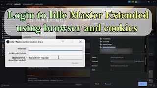 Login to Idle Master Extended using browser and cookies [upl. by Rosenstein]