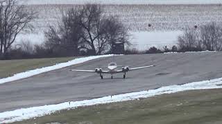 Beechcraft Baron E55 N39TP Take off from York Airport [upl. by Hayilaa351]