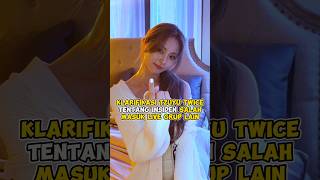 Klarifikasi Tzuyu Twice tentang insiden salah masuk live grup lain kpop shorts [upl. by Aurora]