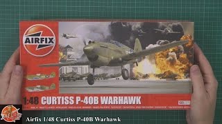 Airfix 148th Curtiss P 40B Warhawk review [upl. by Stearns]