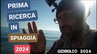 PRIMA VOLTA AL MARE CON IL METAL DETECTOR GENNAIO 2024 [upl. by Rubin]