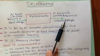 Basics of Cycloconverter [upl. by Karlin]