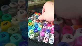 asmr alcohol markers drawing [upl. by Selwyn]