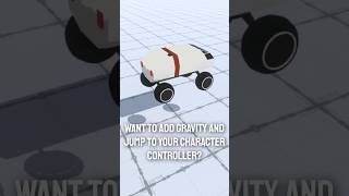 Add gravity and jump to character controller in Unity3D unity gamedev [upl. by Eehsar]