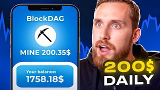 This CRYPTO MINER Makes 200 per DAY  BlockDAG X1 [upl. by Euqinimod]