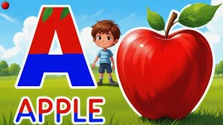 A for apple  अ से अनार  abcd  phonics song  a for apple b for ball c for cat  abcd song kids [upl. by Porett]