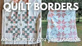 QUILT BORDERS Essential Tips and Techniques for a Perfect Finish [upl. by Anaeg]