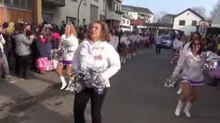 Frankfurt Galaxy by Universe Cheerleaders in Klaa Paris 17022015 [upl. by Viradis]