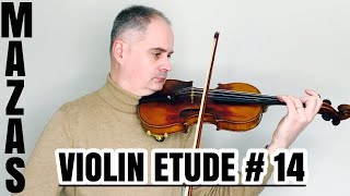 JF Mazas Violin Etude no 14 Etudes Speciales Op36 Book 1 by Violinexplorer [upl. by Asa]