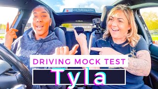 Mock Driving Test with POLICEWOMAN Tyla [upl. by Acassej]