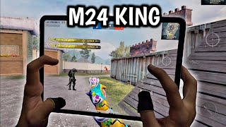 M24 KING VS CONQUEROR AND MYTHIC FASHION PLAYERS 1 VS 2 CHALLENGE  IPAD PRO 4FINGERS HANDCAM [upl. by Keifer]