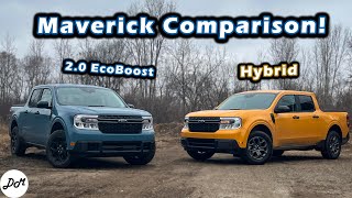 2022 Ford Maverick – Hybrid vs EcoBoost Comparison [upl. by Preiser]