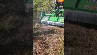 John Deere  Frontier FL1061 Flail Mower Demonstration by Naples Lawn Service  Naples Florida [upl. by Ahsinahs]