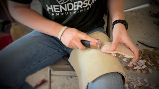 Making a KirkStemmed Arrowhead FlintKnapping Tutorial Working Coastal Plains Chert [upl. by Jolda423]