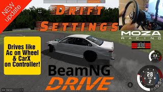 Ultimate Wheel Settings For Drifting in BeamNG  Thrustmaster and Direct Drive Settings [upl. by Narud625]