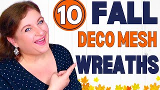 10 DECO MESH WREATHS That Will MAKE Your Home INSTAFAMOUS [upl. by Eseuqcaj]