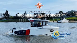 Jeanneau Merry Fisher 695 Sport  Walk Through [upl. by Hodosh444]