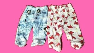 تفصيل وخياطة سروال بجوارب لبيبي بعمر4اشهر بطريقة سهلة coudre un pantalon pour les bébés [upl. by Turtle]