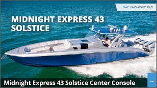 Fast Center Console 2021 Midnight Express 43 Solstice WQuad 450R Racing Engines [upl. by Retsof160]