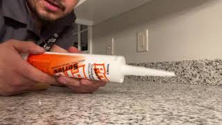 How to caulk with without a caulk gun [upl. by Hsina47]