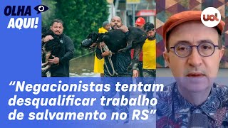 Reinaldo Tragédia do RS tem falsa oposição das forças oficiais de resgate e civis que salvam civis [upl. by Atirma]