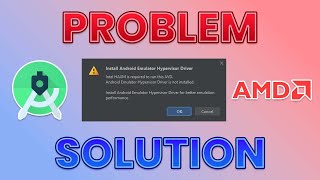 Android emulator hypervisor driver for AMD processors installation failed [upl. by Ormiston]