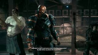 Prison Talk  Deathstroke Batman Arkham Knight [upl. by Annayt262]