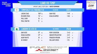 Lindow CC 4th XI v Timperley CC Friendly XI [upl. by Arahs]