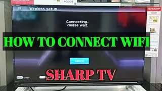 sharp tv connect to wifi [upl. by Dermott]